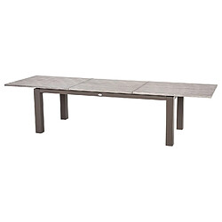 Hesperide Table de jardin extensible 10 Personnes Héraklion - L. 220/320 cm - Gris tonka Hespéride - Table de jardin extensible 10 Personnes Héraklion - L. 220/320 cm - Gris tonka - Design