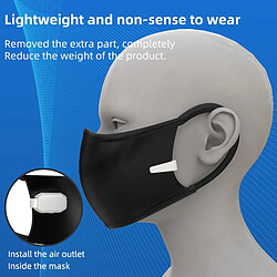 Universal Clip dans masque ventilateur refroidissement USB rechargeable ventilateur électrique portable refroidisseur d'air silencieux blanc pour masque sportif extérieur été |