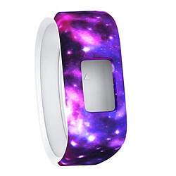 Wewoo Bracelet pour montre connectée Dragonne Sport en silicone avec motif Nébuleuse Garmin Vivofit JRTaille Petit Violet 