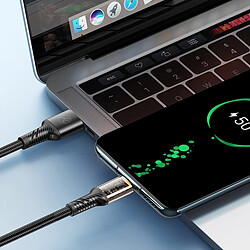 Avis Câble de données transparent Tellur USB vers USB-C, 3A, 1m, noir