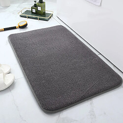 LUUCOZK Tapis de bain antidérapants absorbants à séchage rapide, tapis de décoration de salle de bain-(Poison) gris foncé-60x150cm 