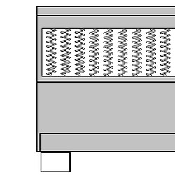 vidaXL Sommier à lattes de lit Gris foncé Tissu 160x200 cm pas cher