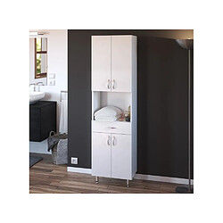 Youdoit Armoire de salle de bain 50 cm - Blanc Mat 