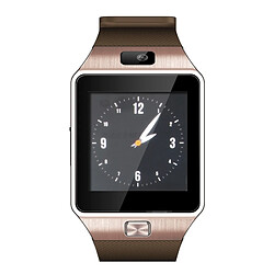 Wewoo Montre connectée or 1.56 pouces Écran Bluetooth 3.0 Android 4.1 OS Au-dessus de Smartwatch Téléphone avec Call & Call Rappel & Sommeil Moniteur et Podomètre & Sédentaire & Calendrier SMS & Audio Vidéo Player & Fonction anti-perte