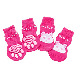 4 Chaussettes De Chien De Chiot De Chat Mignon De Compagnie De Protection De Patte Antidérapante M Lapin pas cher