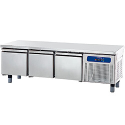 Soubassement Freezer avec 3 Tiroirs 1/1 pour Appareils de Cuisson, L1800 mm - Mastro 