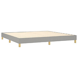 Acheter Sommier à lattes,Cadre à lattes de lit pour Adulte Gris clair 200x200 cm Tissu -MN46638