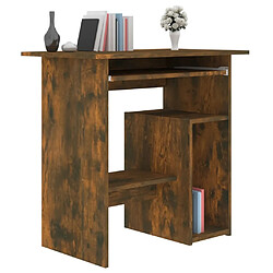 Avis Maison Chic Bureau,Table de travail,bureau de travail pour chambre Chêne fumé 80x45x74 cm Bois d'ingénierie -GKD48942