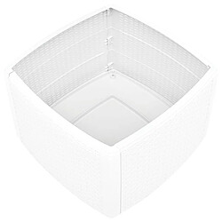 Avis vidaXL Table d'appoint Blanc 54x54x36,5 cm Plastique