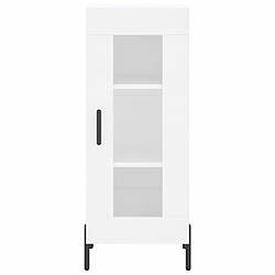 Maison Chic Buffet,Meuble de Rangement,commode pour salon,Cuisine blanc 34,5x34x90 cm bois d'ingénierie -MN25937 pas cher