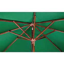 Parasol de Terrasse Vert Professionnel à Poulie de 3 m - Bolero pas cher