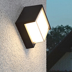 Wewoo Applique murale LED Lampe de mur imperméable extérieure IP54 de jardin de véranda de patio de forme de 13cm de la place 10W 3000K 