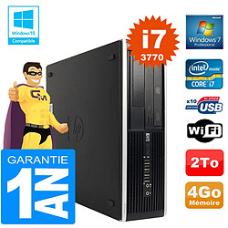 PC HP Compaq 8300 SFF Core I7-3770 Ram 4Go Disque 2 To Graveur DVD Wifi W7 · Occasion 