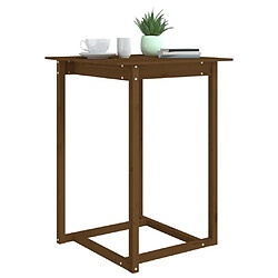 Acheter vidaXL Table de bar Marron miel 80x80x110 cm Bois massif de pin