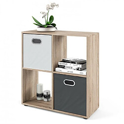 Mpc Etagère 4 Cases Sonoma 72,6 X 72 X 29 Cm (hxlxp) pas cher