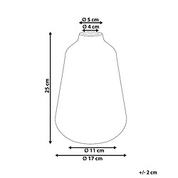 Avis Beliani Vase à fleurs MARONEIA fait à la main Céramique 25 cm Blanc