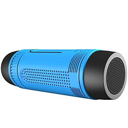 Yonis ENCEINTE PORTABLE BLUETOOTH WATERPROOF MULTIFONCTIONNEL, BATTERIE EXTERNE 4000MAH, LAMPE TORCHE BLEUE