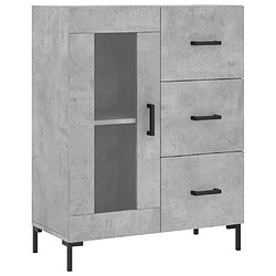 Maison Chic Buffet,Meuble de Rangement,commode pour salon,Cuisine gris béton 69,5x34x90 cm bois d'ingénierie -MN46116