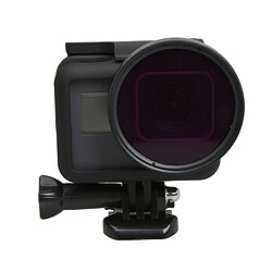 Wewoo Filtre rouge et jaune Violet pour GoPro HERO5 Sport Action Caméra Professionnel 52mm à Lentille CPL + UV + ND8 + ND2 + étoile 8 + + + FLD / Étanche Boîtier Anneau pas cher