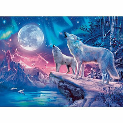 Ludendo Puzzle 500 Pièces Ravensburger Star Line - Loups sous les lumières du Nord