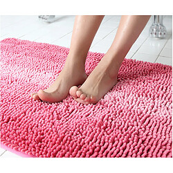 Acheter LUUCOZK Tapis de bain antidérapants absorbants à séchage rapide, tapis de décoration de salle de bain-rouge-50x80cm