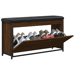 Acheter Maison Chic Banc à chaussures | Meuble de rangement à chaussures Meuble d'Entrée tiroir rabattable chêne brun 102x32x56 cm -MN74730