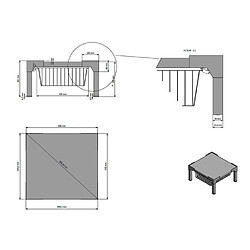 NEDIS Support lave-linge et sèche-linge + Panier de rangement 200 kg Blanc