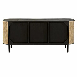 Acheter Paris Prix Buffet 3 Portes en Rotin Molly 180cm Noir & Beige