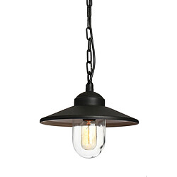 Elstead Lighting Lanterne à chaîne de plafond extérieur à 1 ampoule noire IP44, E27