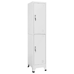 vidaXL Armoire à casier avec 2 compartiments 38x45x180 cm