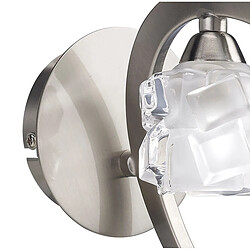 Avis Luminaire Center Applique murale Ice 1 Ampoule G9 ECO, nickel satiné