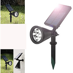 BESTA Lampe Solaire pour Plantes LED Lampe de Croissance pour Plantes, avec 4 LED Lampe Solaire Réglable Flexible à 90 Degrés