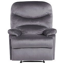 Acheter Beliani Fauteuil Velours Gris ESLOV