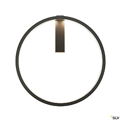 Applique intérieure ronde SLV ONE 60, noir, 25W, 3000K/4000K, variable Dali