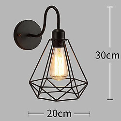 Universal Applique LED Vintage Loft Applique industrielle Noir E27 Vin Applique industrielle Eclairage Jig Intérieur 