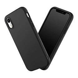 RhinoShield Coque Compatible avec [iPhone XR] SolidSuit - Coque Fine avec Technologie d'absorption des Chocs et Finition Premium Mate, Contour Objectif Photo Interchangeable - Noir Classic