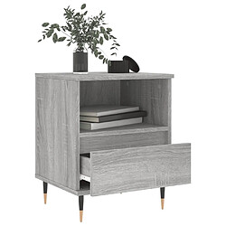 Acheter Maison Chic Table de chevet, Table de Nuit pour chambre salon sonoma gris 40x35x50 cm bois d’ingénierie