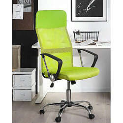 Beliani Chaise de bureau Vert citron DESIGN