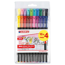 edding Feutres de coloriage fin classiques 20 pcs Multicolore 1200