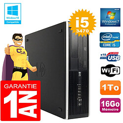 PC HP Compaq 8300 SFF Core I5-3470 Ram 16Go Disque 1 To Graveur DVD Wifi W7 · Occasion 