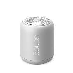 Universal Haut-parleur Bluetooth sans fil petit canon en acier subwoofer portable imperméable extérieur, carte TF numérique 3D | haut-parleur portable (blanc)