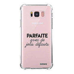 Evetane Coque Samsung Galaxy S8 silicone anti-choc souple angles renforcés transparente