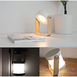 Universal Lampe rétractable pour chambre à coucher Lampe LED pliable(blanche) 