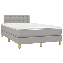 Avis Sommier à lattes et matelas LED,Cadre à lattes de lit pour Adulte Gris clair 120x200 cm Tissu -MN84178