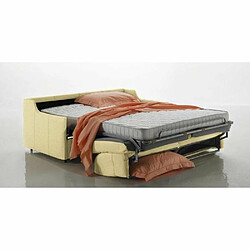 Avis Inside 75 Canapé LUNA convertible 100CM EXPRESS matelas 16cm en tissu facon cuir gris foncé graphite