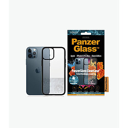 PANZERGLASS - Coque Transparente avec Bord Noir pour Apple iPhone 12 pro Max AB