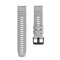 Avis Wewoo Bracelet pour montre connectée Garmin Fenix 6X 26mm Silicone Smart Watch de remplacement Gris