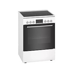 Cuisinière vitrocéramique a 66l 4 feux blanc - HKR39C220 - BOSCH