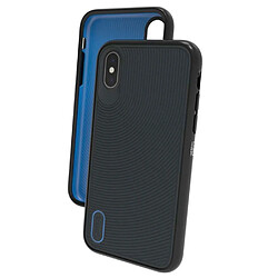 Coque Gear4 iPhone X Batterxsea coloris noir bleu