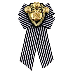 Pré-attaché Bowknot Broche Tissu Nœud Papillon Hommes Wome British Badge Red Stripe broche pré-liée